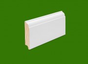 Listwa przypodłogowa drewniana sosnowa biała- lakierowana 68 x 16 RAL 9003